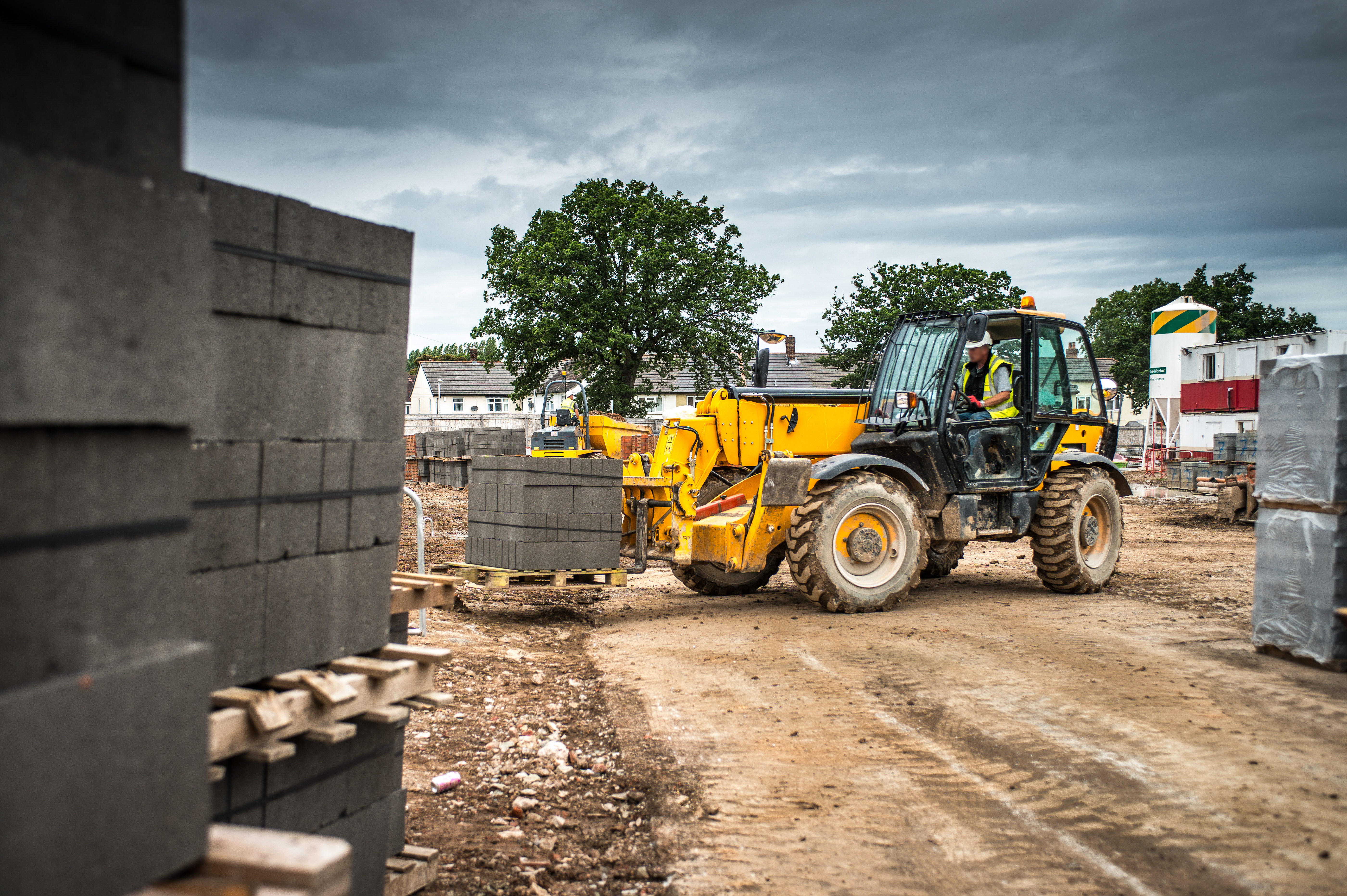 Tractor Building Materials On Construction Site 2022 03 07 23 58 07 Utc